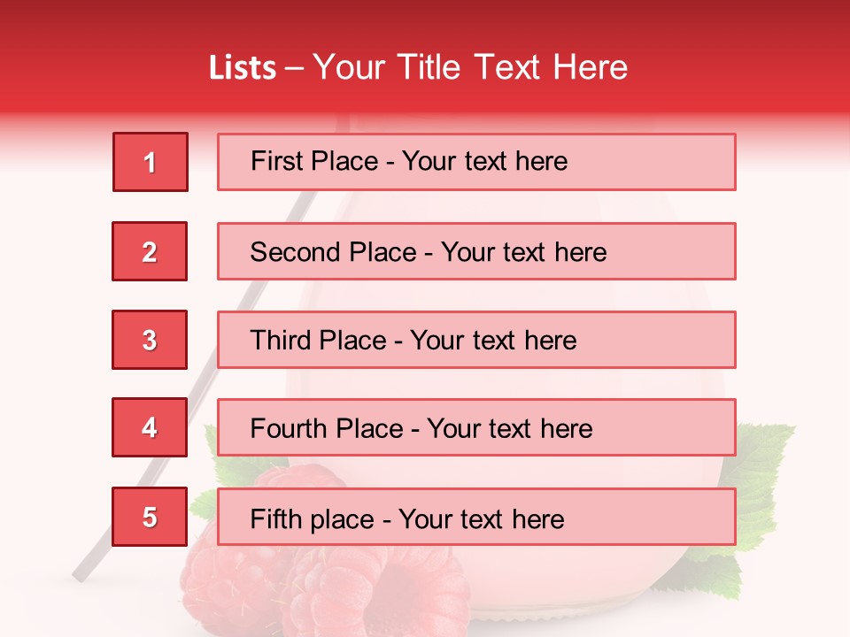 Dessert Gourmet Milk PowerPoint Template