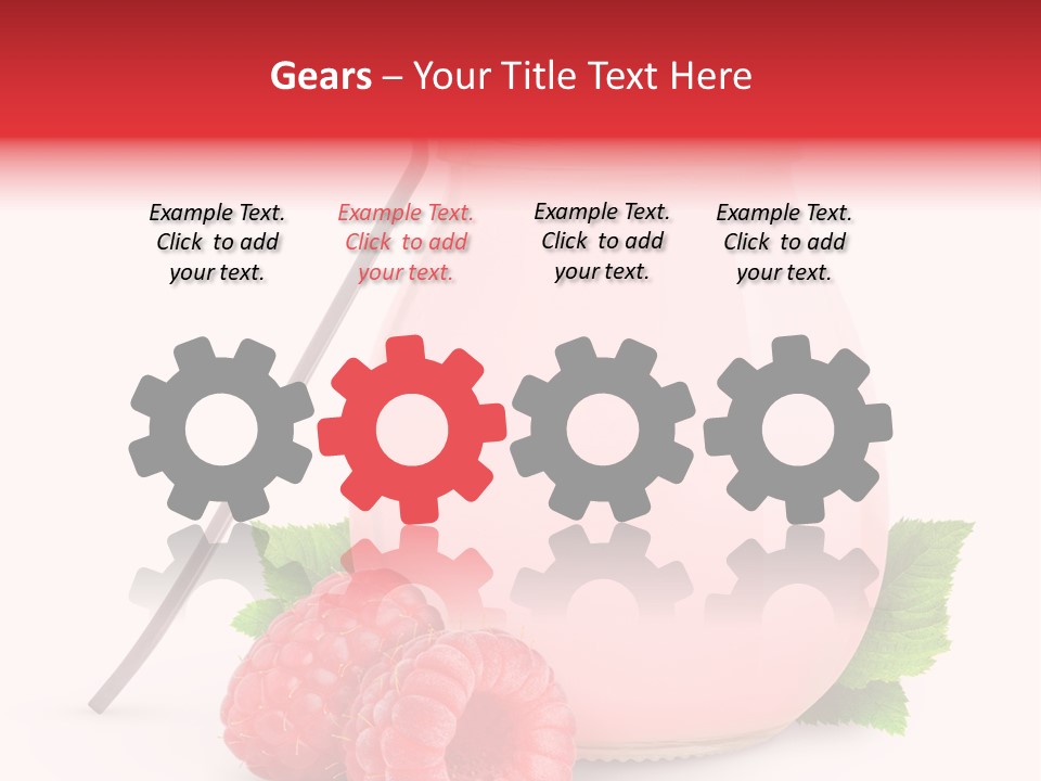 Dessert Gourmet Milk PowerPoint Template