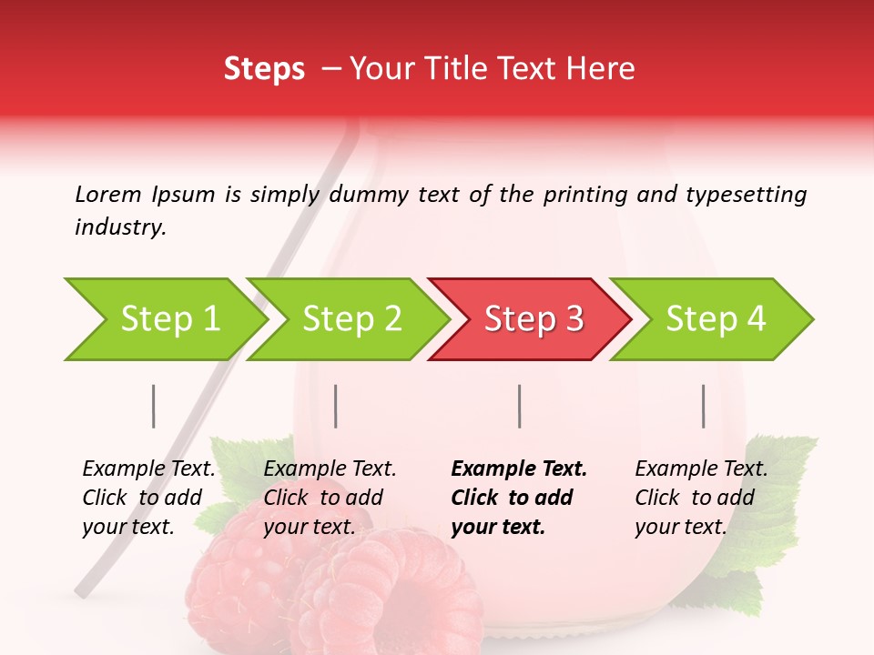 Dessert Gourmet Milk PowerPoint Template