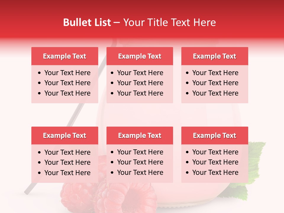 Dessert Gourmet Milk PowerPoint Template