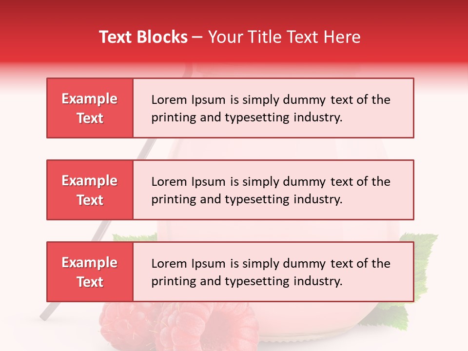 Dessert Gourmet Milk PowerPoint Template