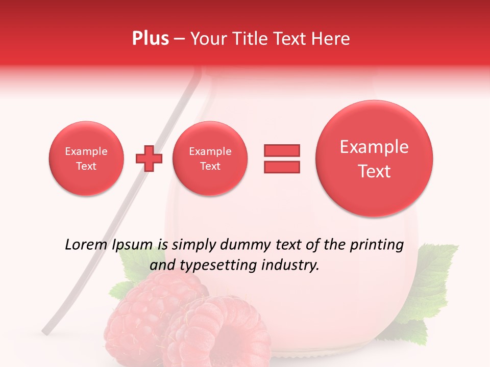 Dessert Gourmet Milk PowerPoint Template