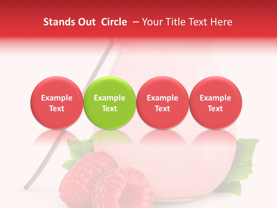 Dessert Gourmet Milk PowerPoint Template