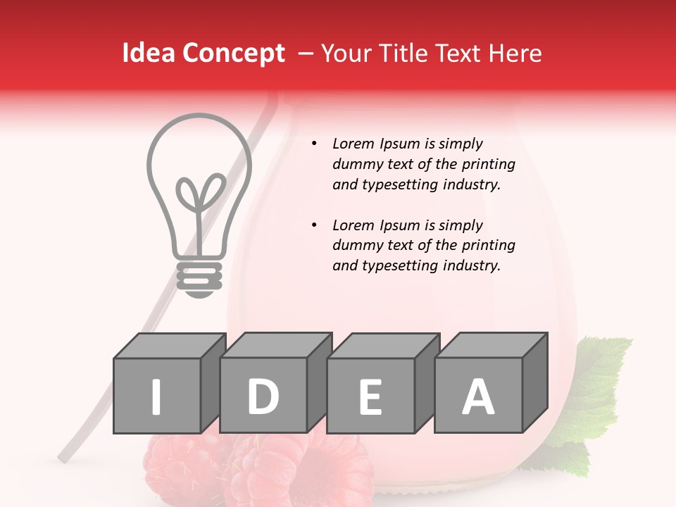 Dessert Gourmet Milk PowerPoint Template