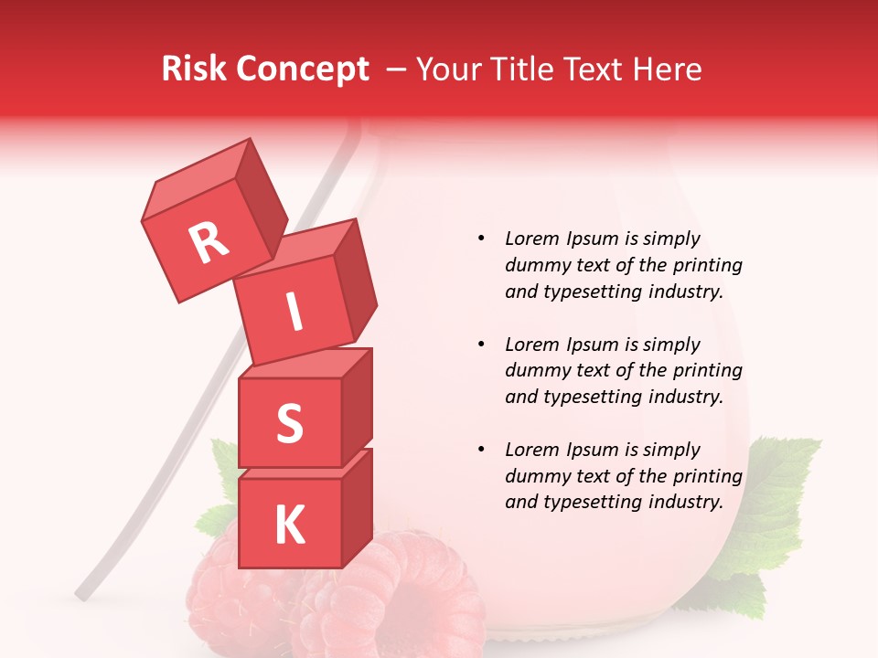 Dessert Gourmet Milk PowerPoint Template