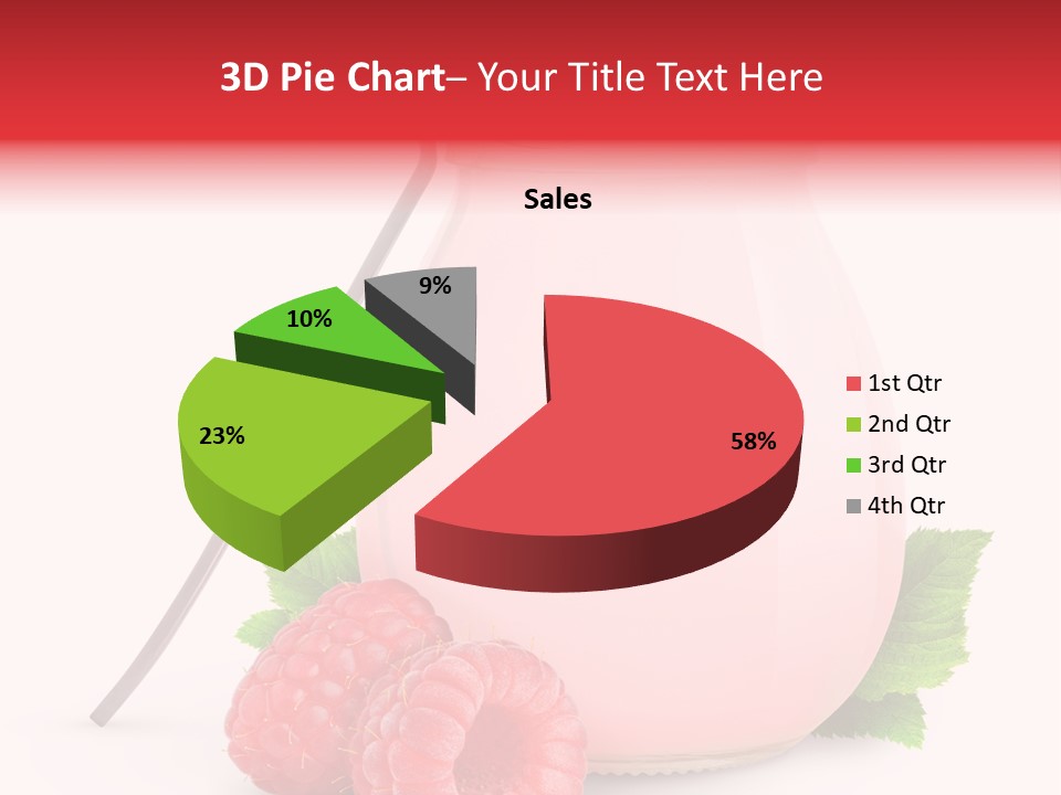 Dessert Gourmet Milk PowerPoint Template