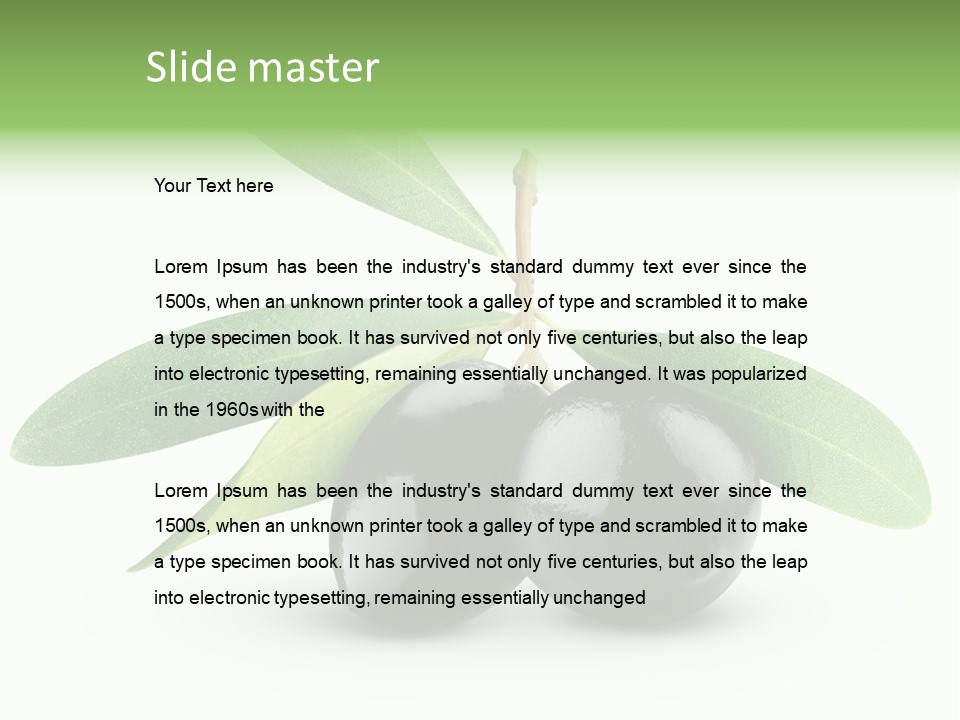 Seasoning Vegetable Macro PowerPoint Template
