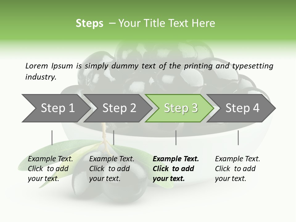 Mediterranean Branch Fresh PowerPoint Template