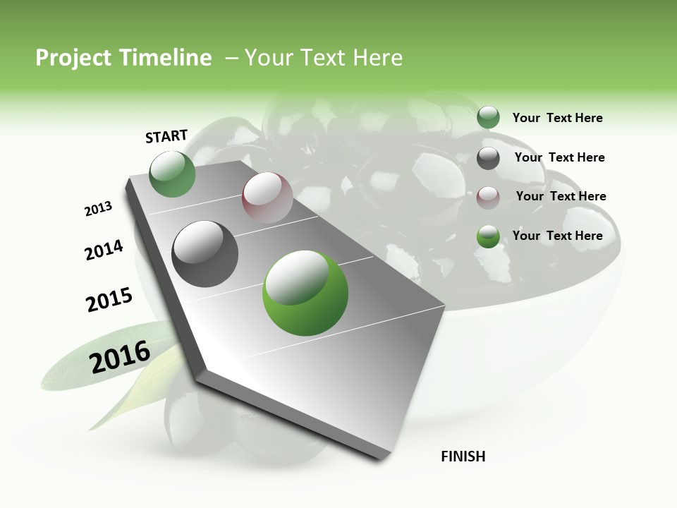 Mediterranean Branch Fresh PowerPoint Template