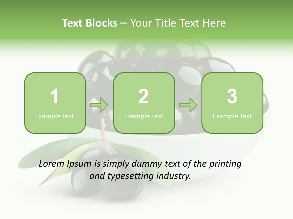 Mediterranean Branch Fresh PowerPoint Template