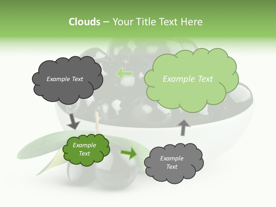 Mediterranean Branch Fresh PowerPoint Template