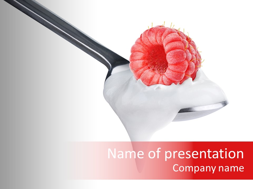 Milk Fresh Mousse PowerPoint Template