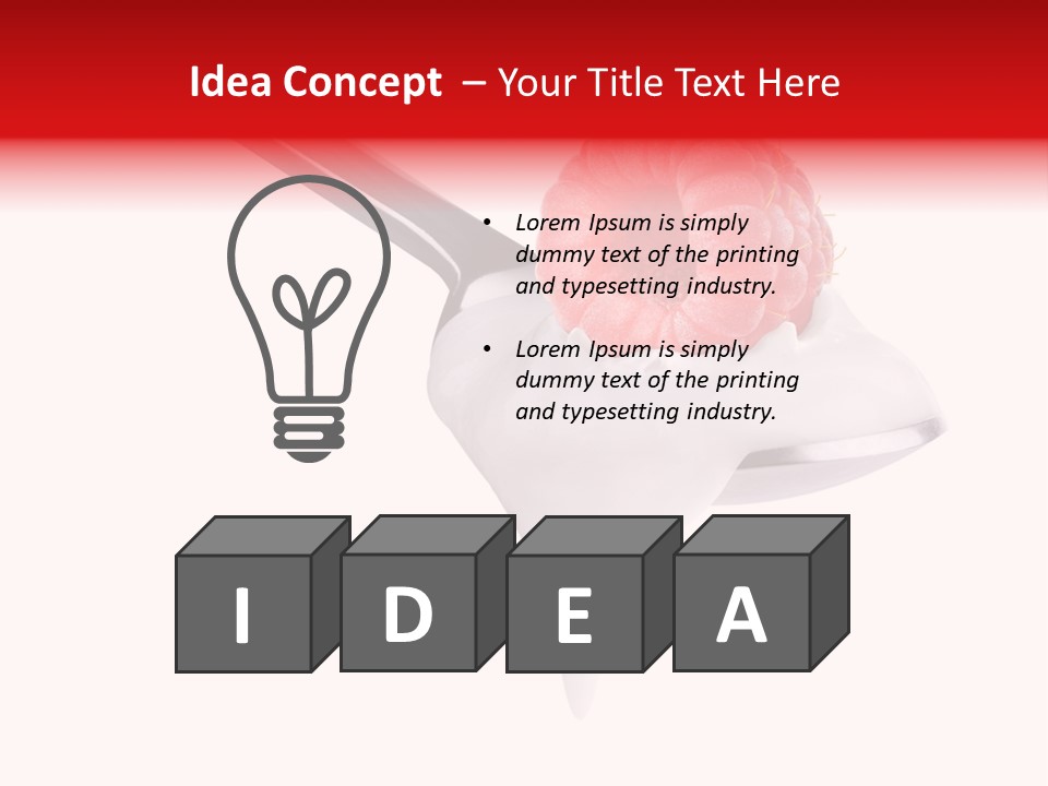 Milk Fresh Mousse PowerPoint Template