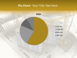 Construction Draft Blueprint PowerPoint Template