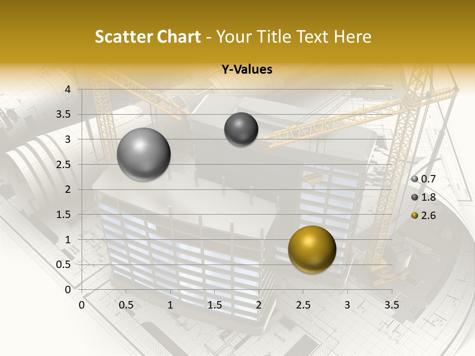 Construction Draft Blueprint PowerPoint Template