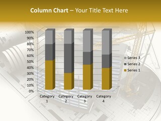 Construction Draft Blueprint PowerPoint Template