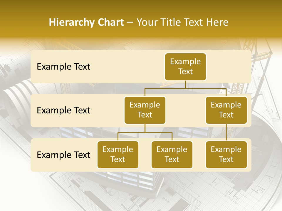 Construction Draft Blueprint PowerPoint Template