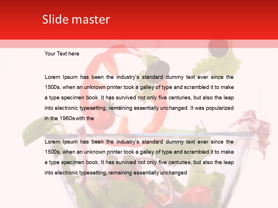 Tomato Food European PowerPoint Template