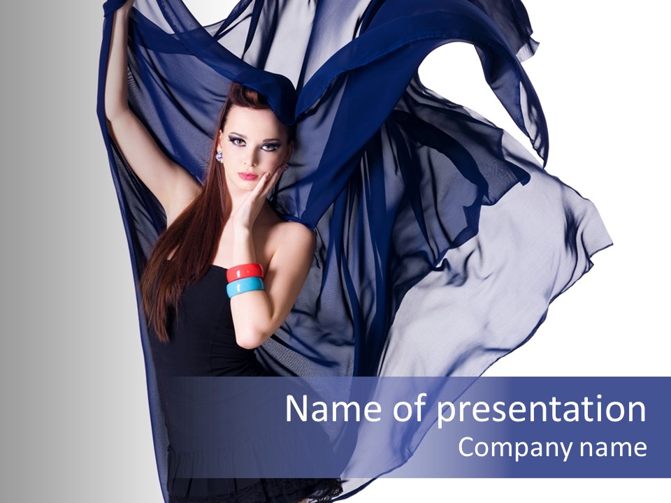 Style Attractive Woman PowerPoint Template