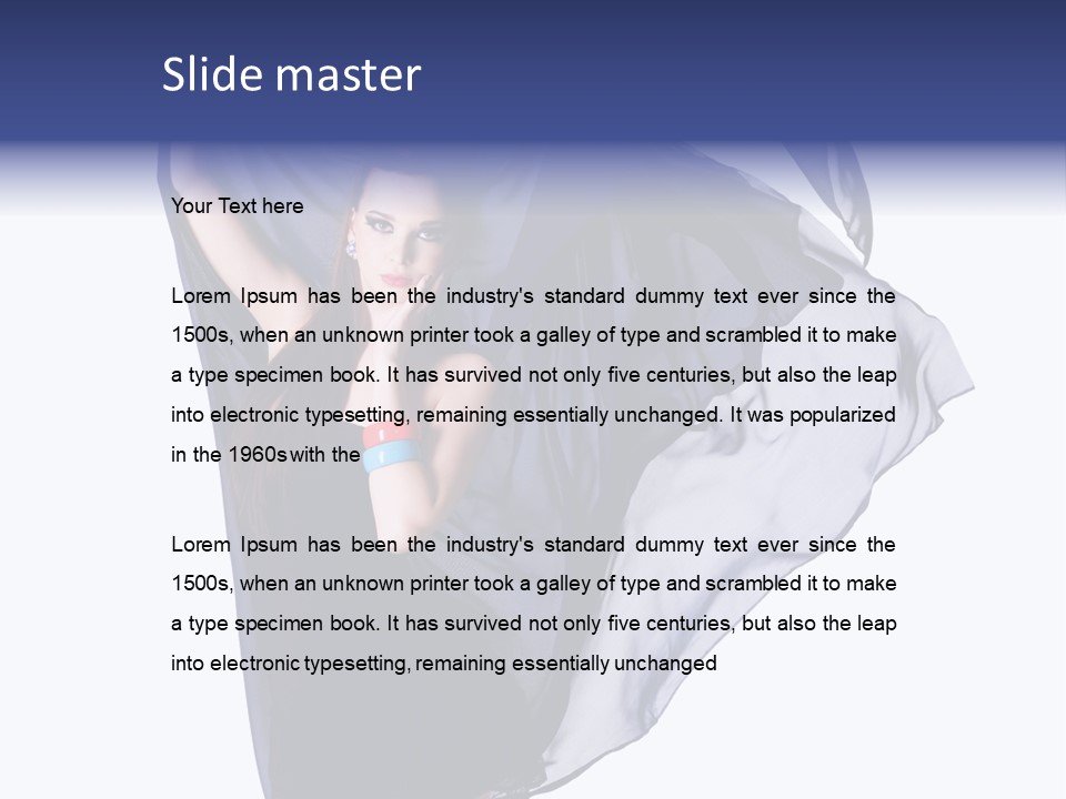 Style Attractive Woman PowerPoint Template