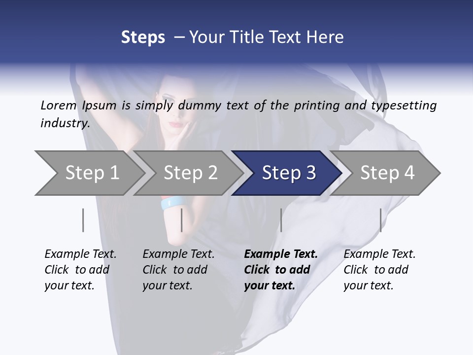 Style Attractive Woman PowerPoint Template