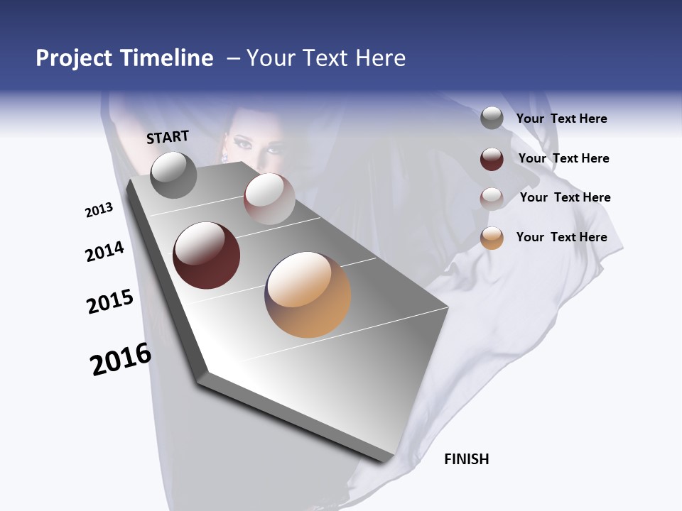 Style Attractive Woman PowerPoint Template