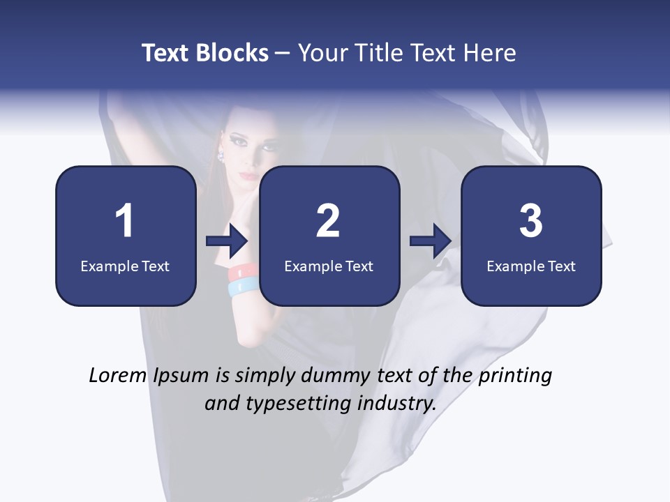 Style Attractive Woman PowerPoint Template