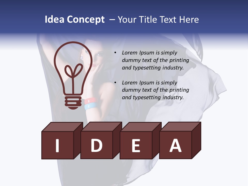 Style Attractive Woman PowerPoint Template