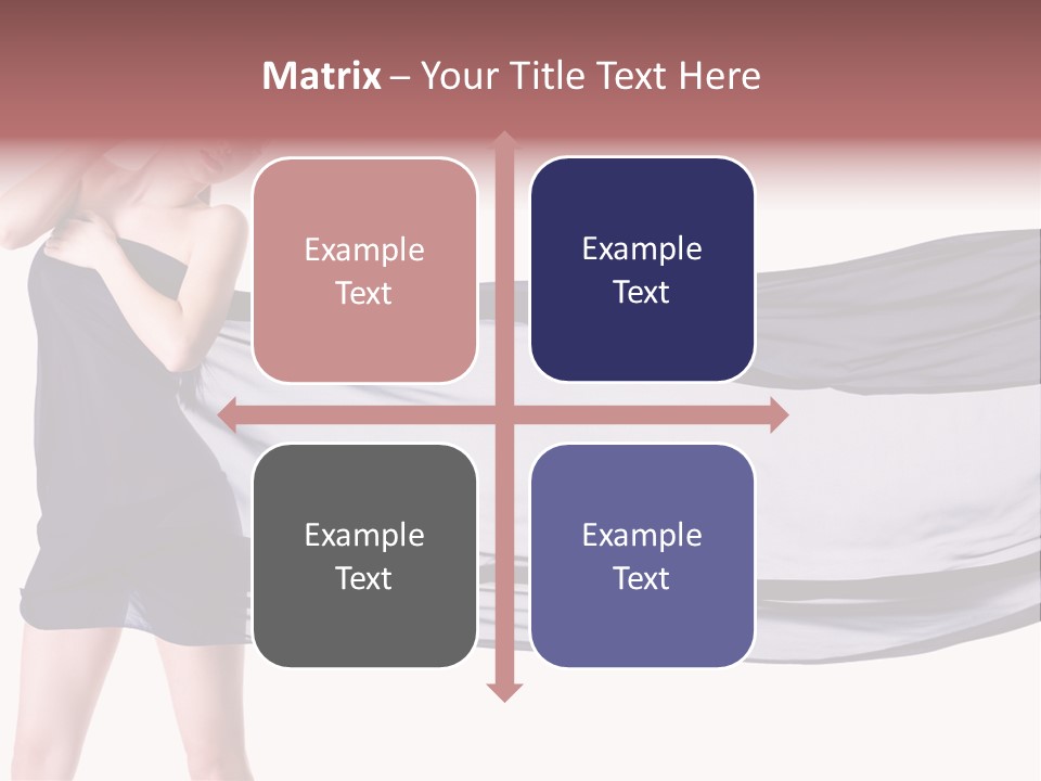 Attractive Isolated Lady PowerPoint Template