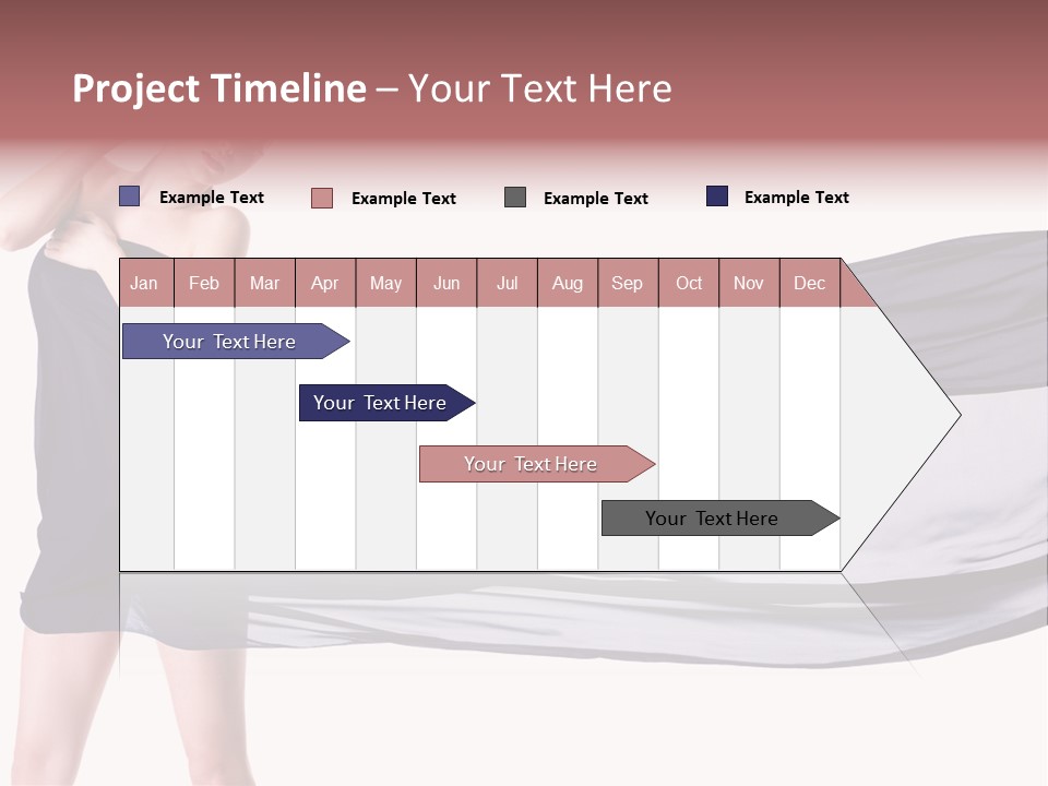 Attractive Isolated Lady PowerPoint Template