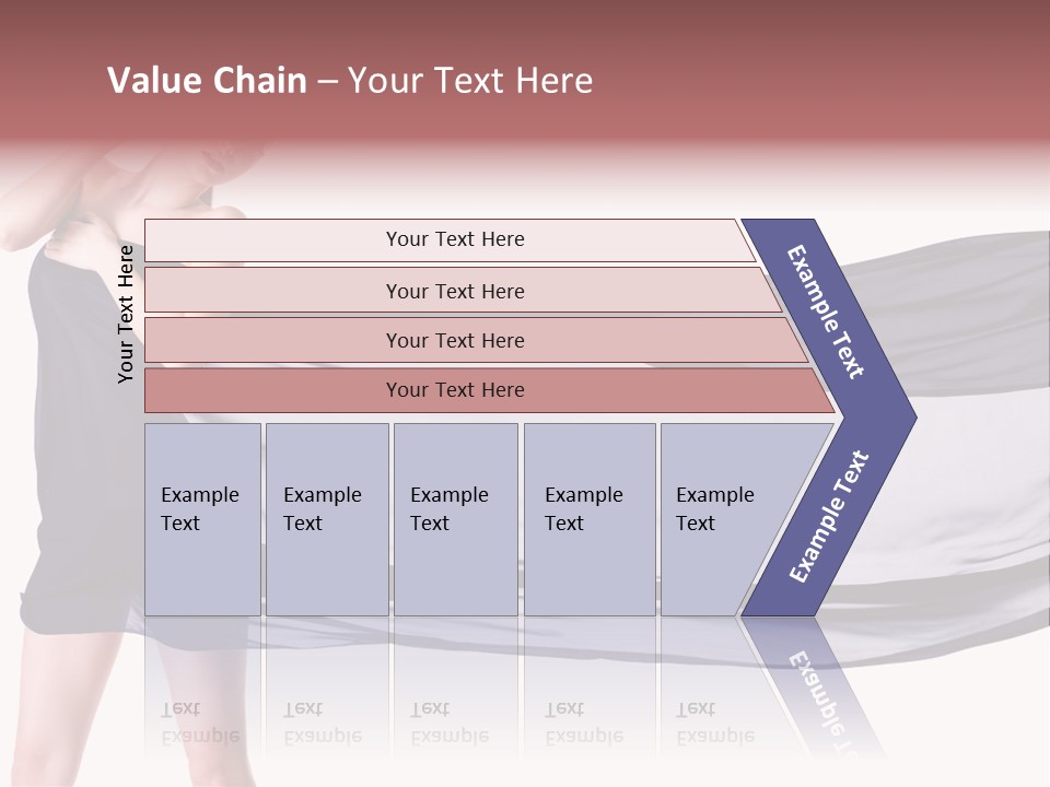 Attractive Isolated Lady PowerPoint Template