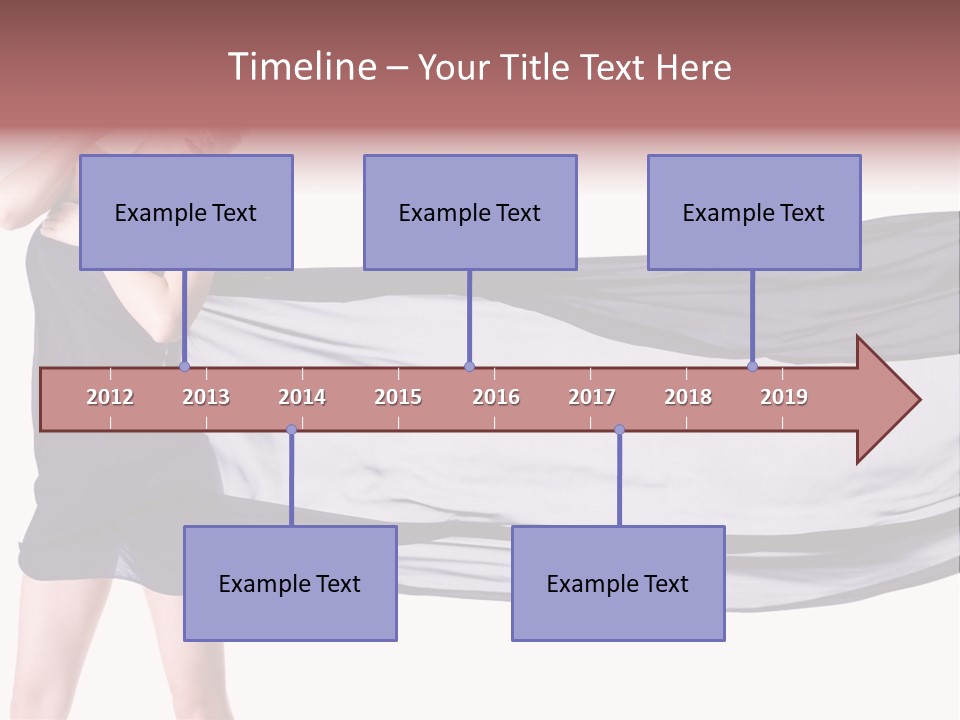 Attractive Isolated Lady PowerPoint Template