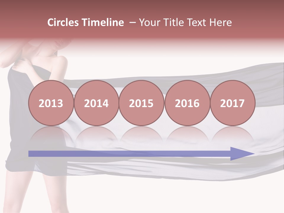 Attractive Isolated Lady PowerPoint Template