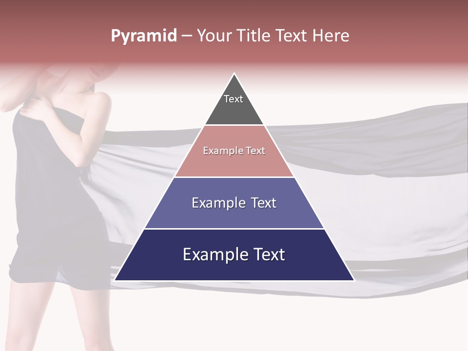 Attractive Isolated Lady PowerPoint Template