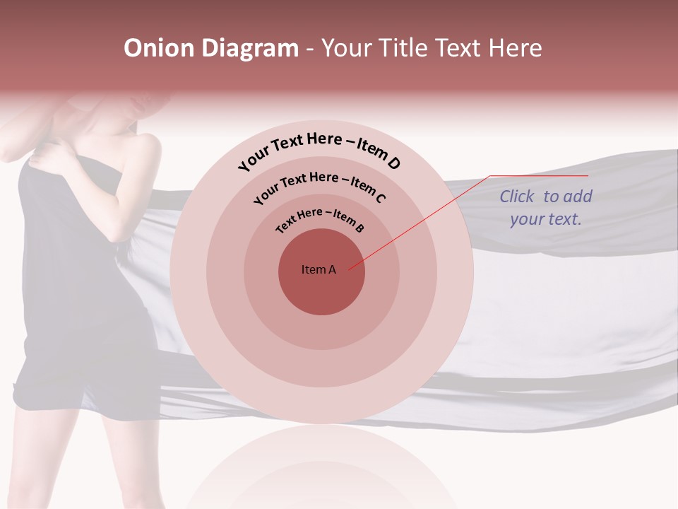 Attractive Isolated Lady PowerPoint Template