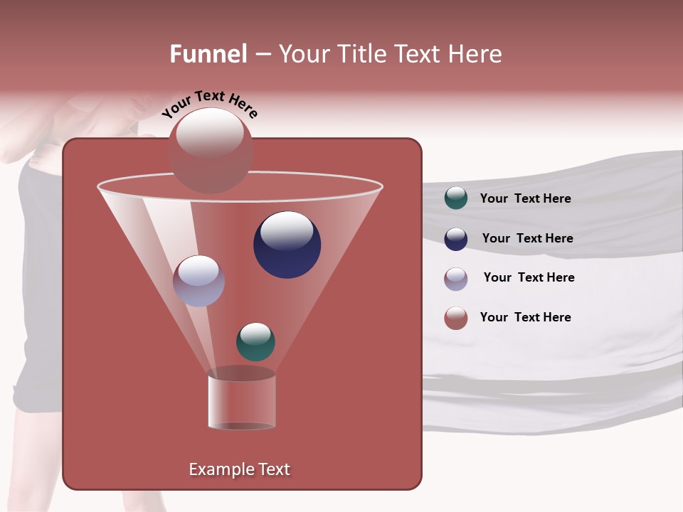 Attractive Isolated Lady PowerPoint Template