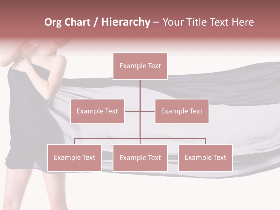 Attractive Isolated Lady PowerPoint Template