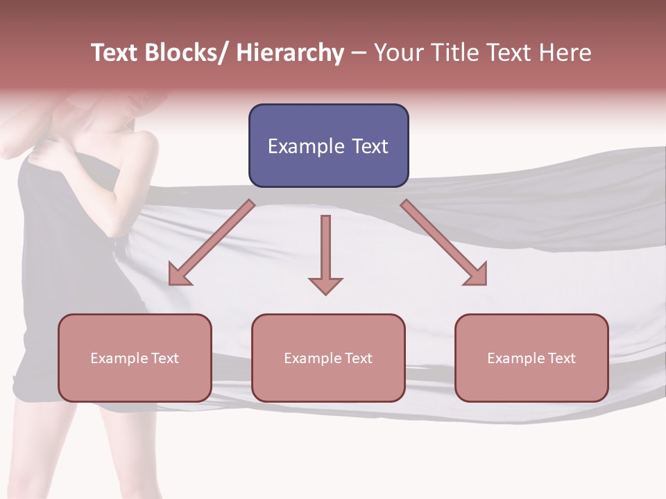 Attractive Isolated Lady PowerPoint Template