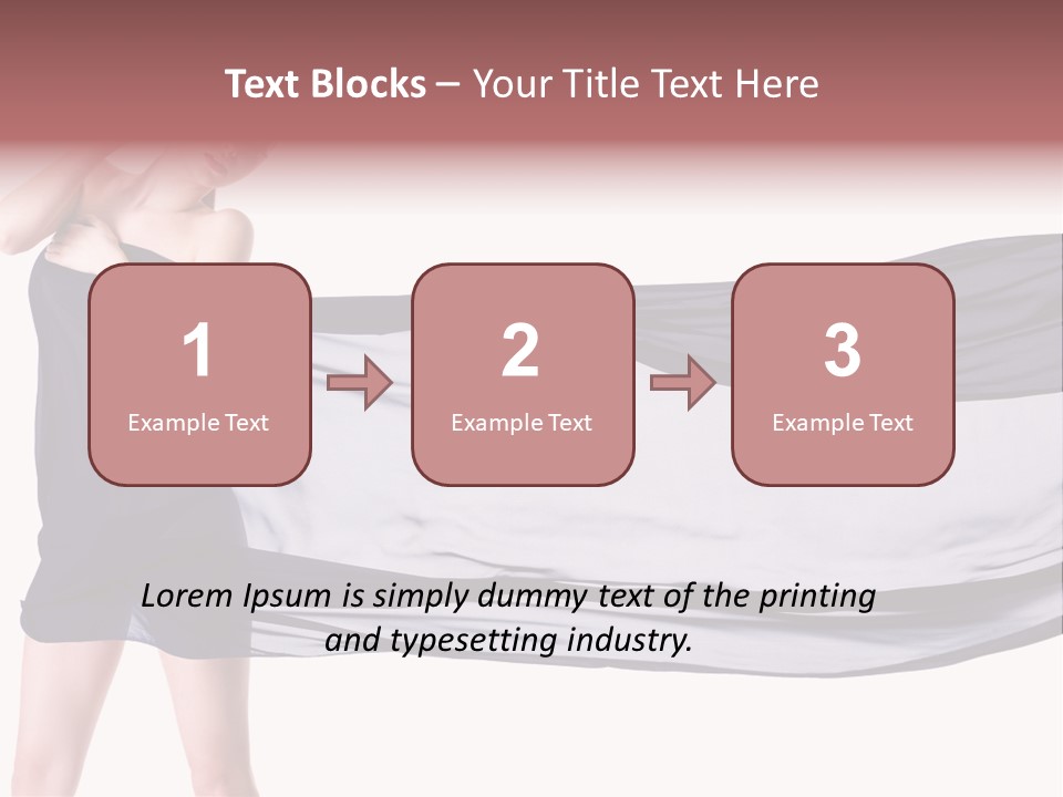 Attractive Isolated Lady PowerPoint Template