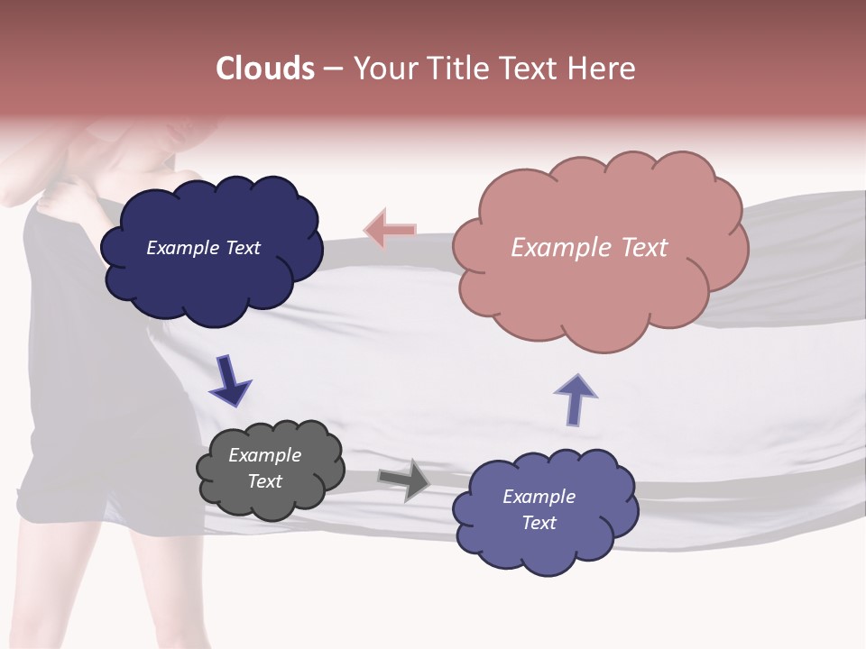 Attractive Isolated Lady PowerPoint Template