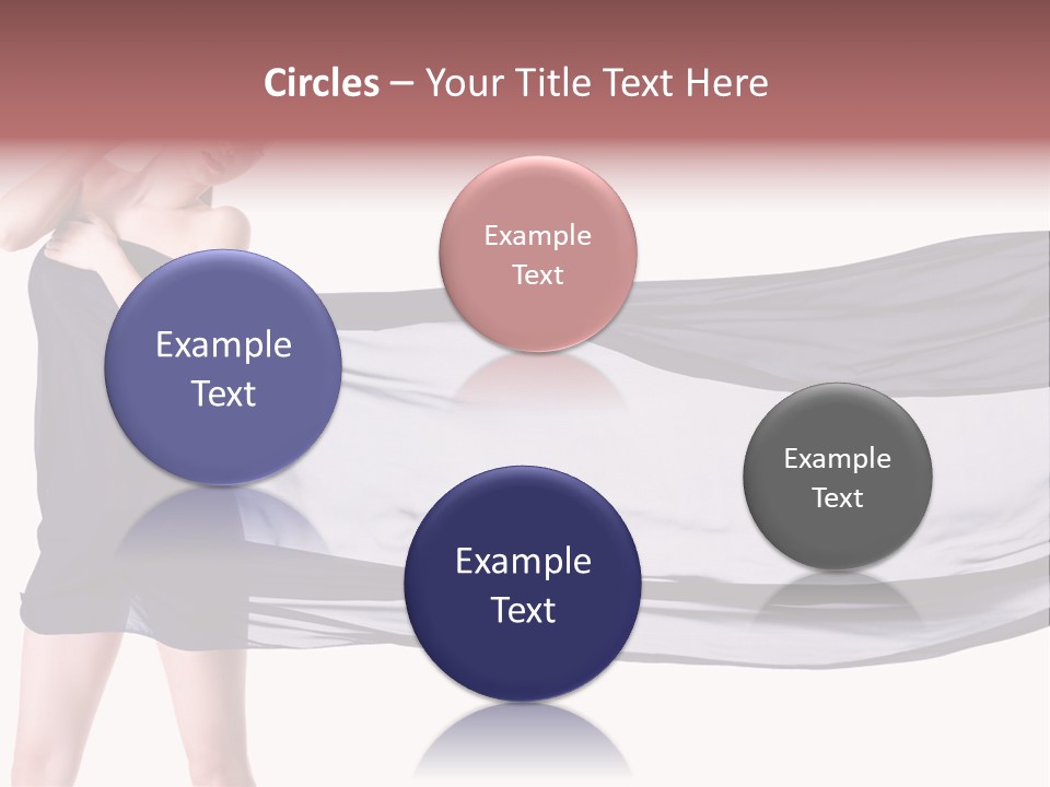 Attractive Isolated Lady PowerPoint Template