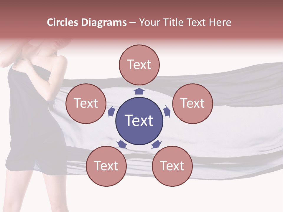 Attractive Isolated Lady PowerPoint Template