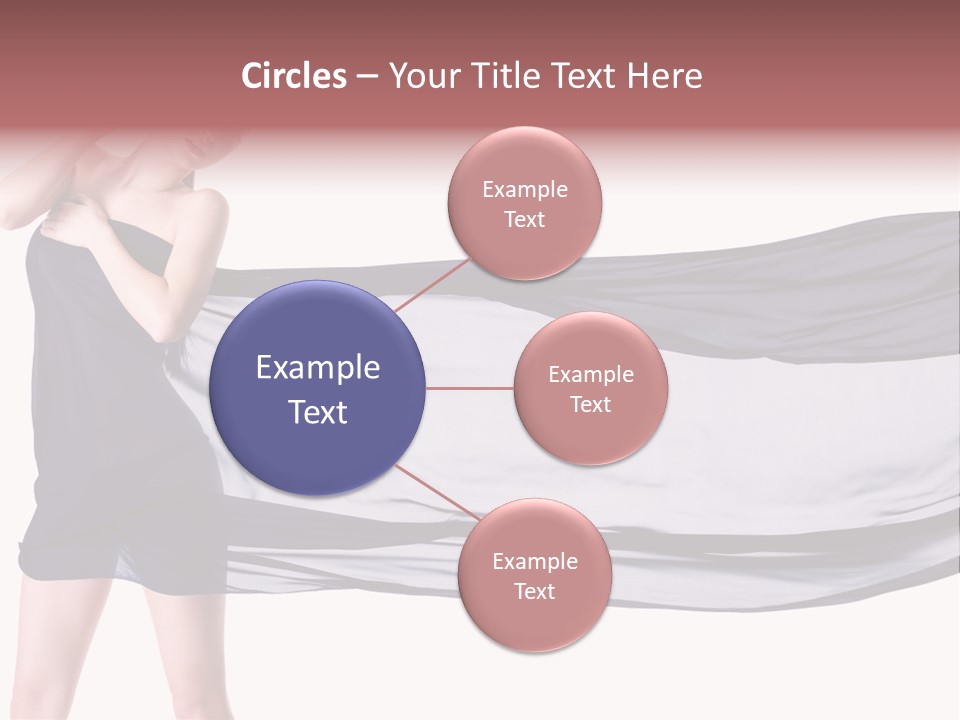 Attractive Isolated Lady PowerPoint Template