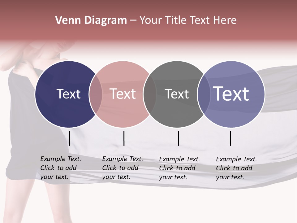 Attractive Isolated Lady PowerPoint Template