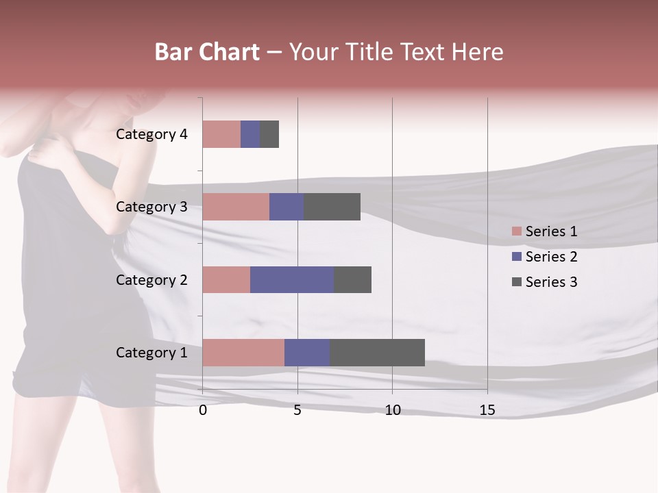 Attractive Isolated Lady PowerPoint Template