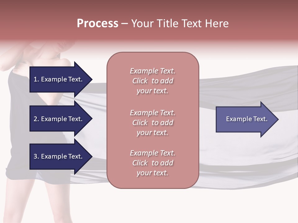 Attractive Isolated Lady PowerPoint Template