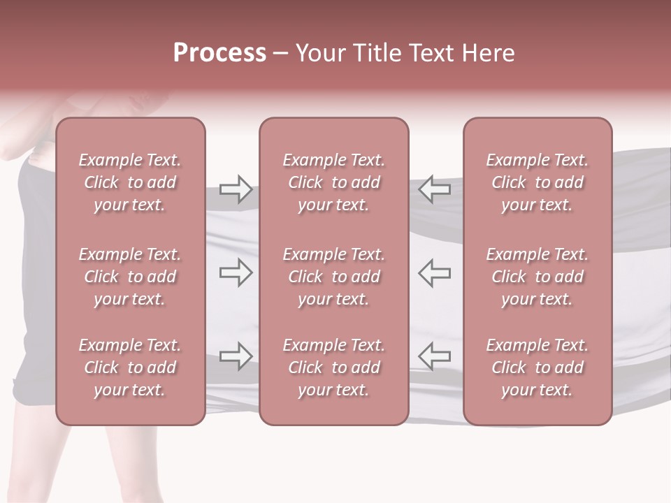Attractive Isolated Lady PowerPoint Template