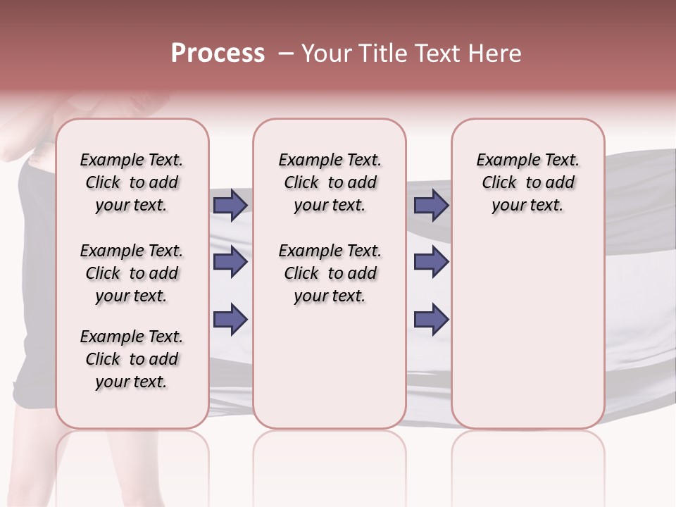 Attractive Isolated Lady PowerPoint Template