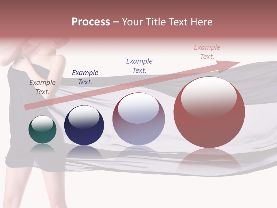 Attractive Isolated Lady PowerPoint Template