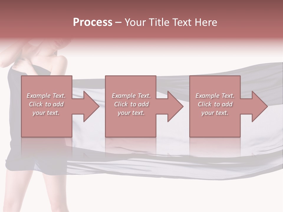 Attractive Isolated Lady PowerPoint Template